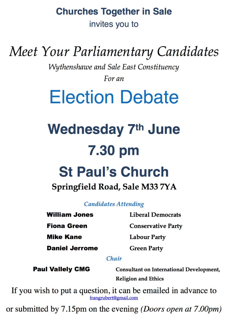 Election Debate poster Colour May 2017